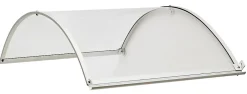 Geom Auvent alu et polycarbonate Basic blanc 140 x 90 cm- Auvent Et Marquise
