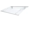Geom Auvent alu et polycarbonate Basic plus blanc 140 x 90 cm- Auvent Et Marquise
