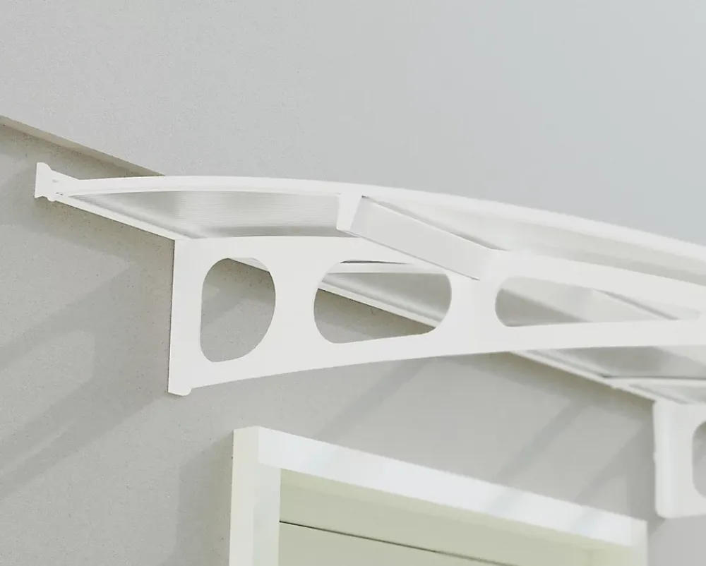 Canopia by Palram Auvent Et Marquise<Auvent arrondi Bordeaux blanc l.670,5 x P.139 x H.33 cm