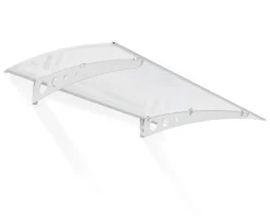 Canopia by Palram Auvent arrondi Lyra blanc l.135 x P.90,5 x H.15,5 cm- Auvent Et Marquise