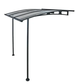 Canopia by Palram Auvent Et Marquise<Auvent arrondi Vega gris clair l.200,5 x P.199,6 x H.26,1 cm