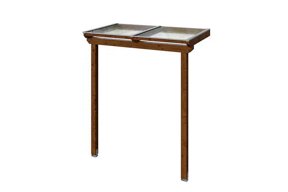 Skan Holz Auvent Et Marquise<Auvent bois Anklam 1, 220 x 124 cm, épicéa, traitement coloré noyer