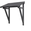 Skan Holz Auvent bois Paderborn 2, 242x156cm, épicéa, traitement coloré gris ardoise- Auvent Et Marquise