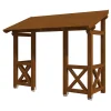 Skan Holz Auvent Et Marquise<Auvent bois Paderborn 5, 336x156cm, épicéa, traitement coloré noyer