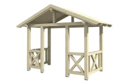 Skan Holz Auvent bois Stralsund 7, 360x187cm, épicéa, non traité- Auvent Et Marquise