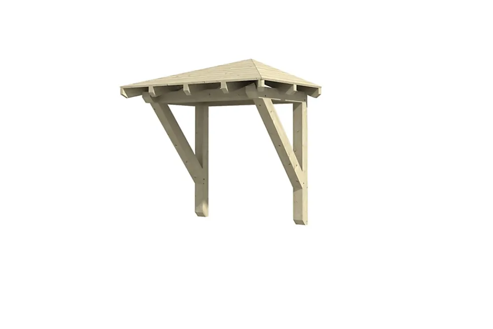Skan Holz Auvent Et Marquise<Auvent bois Wesel 1, 188x126cm, épicéa, non traité