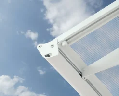 Canopia by Palram Auvent Bordeaux 890 x 140cm Blanc - Brume Blanche en Polycarbonate et acier- Auvent Et Marquise