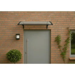 Artplast Auvent Et Marquise<Auvent de Porte d'Entrée et fenêtre 100 x 120 cm - Polycarbonate Anti UV Marquise Extérieure Bras Polypropylène Art Plast