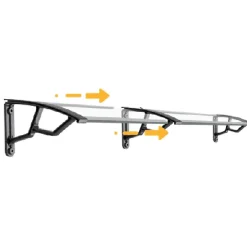 Artplast Auvent Et Marquise<Auvent de Porte d'Entrée et fenêtre 100 x 145 cm - Polycarbonate Anti UV Marquise d'entrée Bras Polypropylène Art Plast
