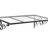 Vente-unique Auvent Et Marquise<Auvent de porte en aluminium L120 x l80 cm incliné AMBAN