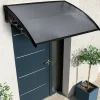 IDMarket Auvent de porte marquise d'accueil 80 x 120 CM teinté- Auvent Et Marquise