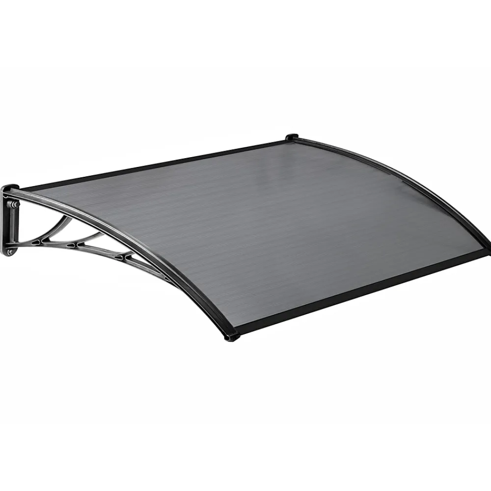 IDMarket Auvent de porte marquise d'accueil 80 x 120 CM teinté- Auvent Et Marquise