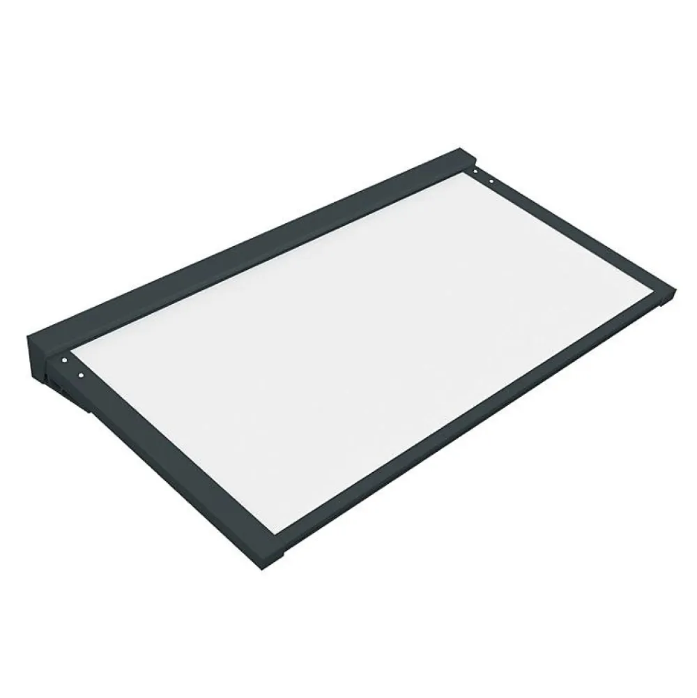 Telco Home Automation Auvent Isotoit Fixe NEBO (Gris Anthracite - 2.00 x 1.00 m)- Auvent Et Marquise