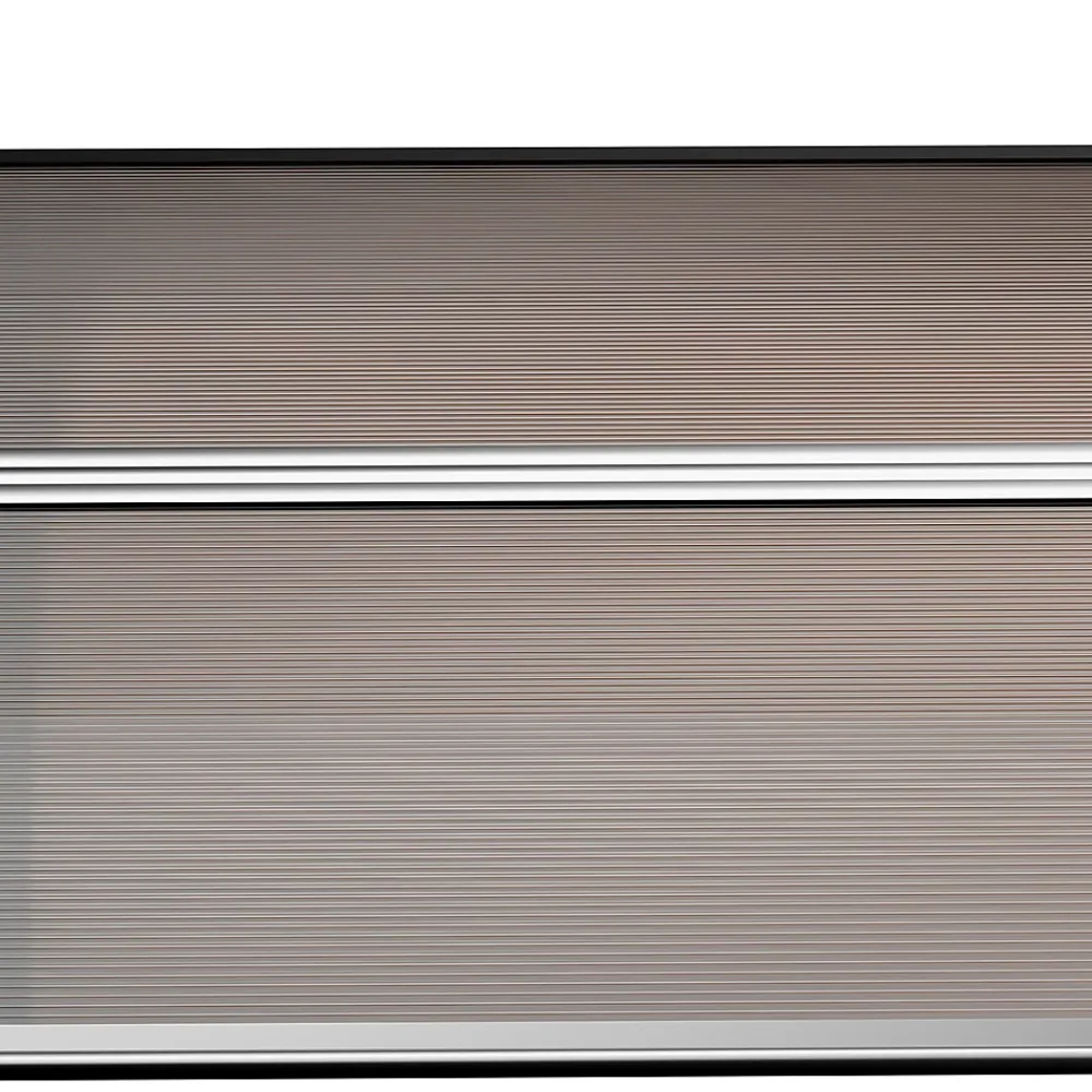 Outsunny Auvent marquise de porte design voûté arrondi dim. 200L x 96l x 27H cm polycarbonate fumé brun PP noir- Auvent Et Marquise