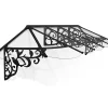 Canopia by Palram Auvent Et Marquise<Auvent monopente Lily XL noir clair l.370 x P.88 x H.70 cm