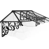 Canopia by Palram Auvent monopente Lily XL noir clair l.319 x P.88 x H.70 cm- Auvent Et Marquise