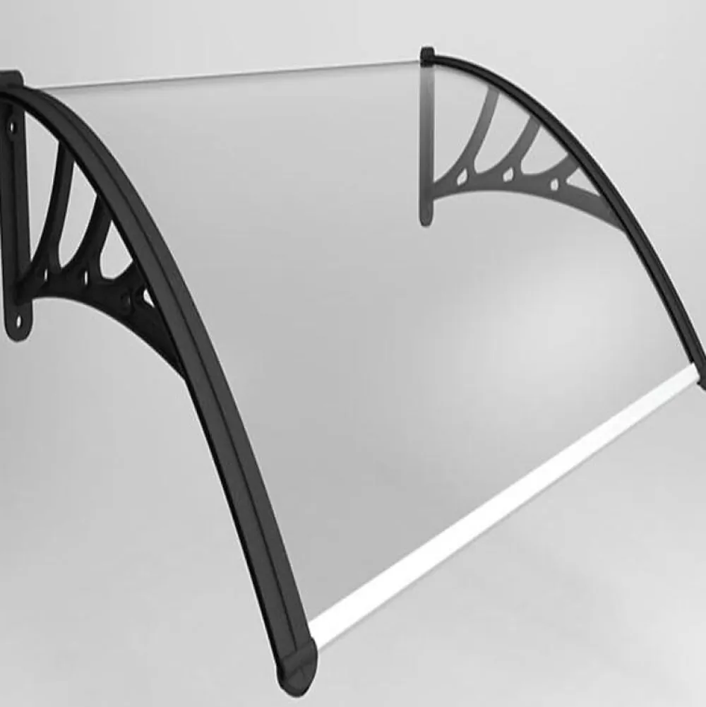 McCover Auvent Et Marquise<Auvent porte d'entrée Bertille Noir, L.- 120 cm, Profondeur totale - 100 cm