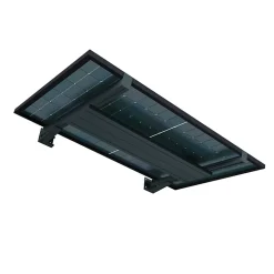 Telco Home Automation Auvent solaire MAHINA pose indépendante Gris Anthracite - 1 panneau- Auvent Et Marquise