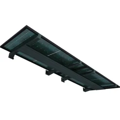 Telco Home Automation Auvent Et Marquise<Auvent solaire MAHINA pose indépendante Gris Anthracite - 2 panneaux
