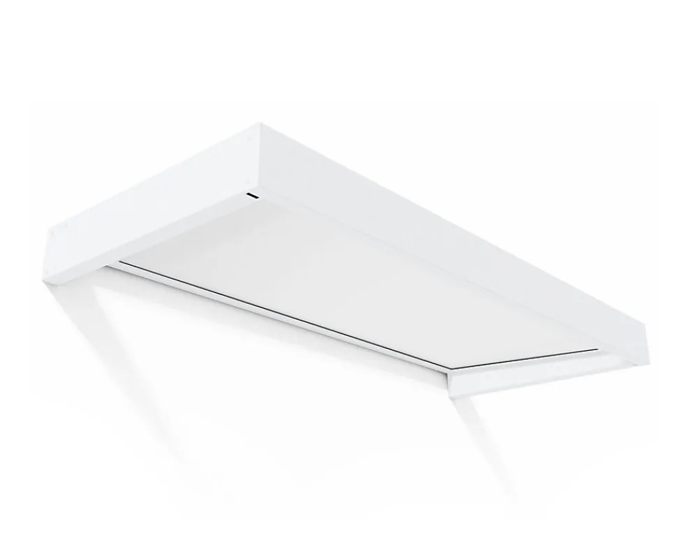 Canopia by Palram Auvent Sophia 95 x 215 cm Blanche - Translucide en Acrylique et aluminium- Auvent Et Marquise