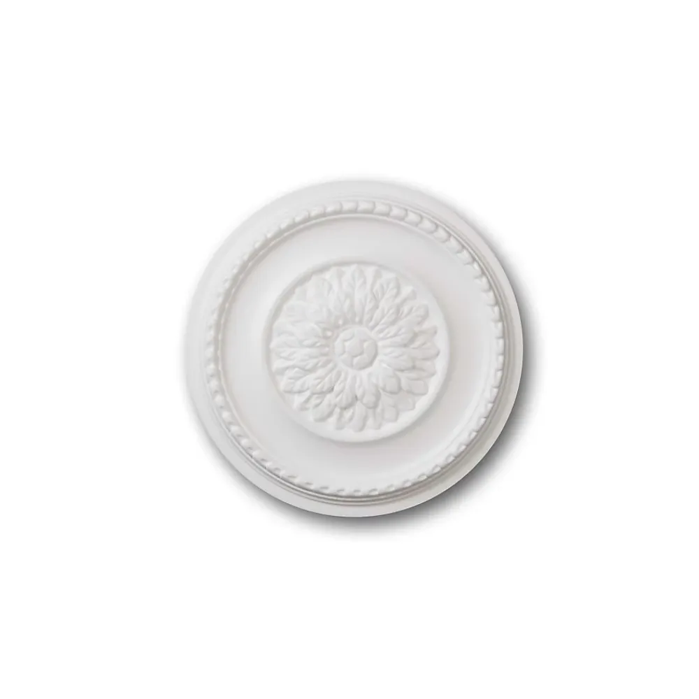 Decoflair B23 Rosace Polystyrène expansé 35 x 420 x 420 - 1 pièce- Moulure Et Rosace De Plafond