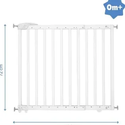 Badabulle Barrière De Sécurité<Barriere de Sécurité Deco Pop - Barriere Extensible pour Ouverture de 63 a 106cm - Fixation Vis, Blanc