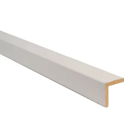 Moulure<Baguette d'angle arrondi en MDF blanc 23X23mm L.2,44m