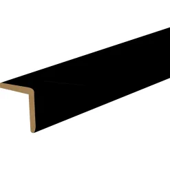 Baguette d'angle arrondi en MDF noir 23X23mm L.2,40m- Moulure
