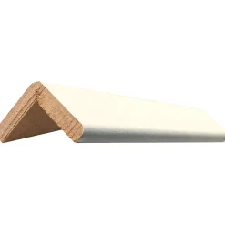 Moulure<Baguette d'angle arrondi en MDF blanc 34X34mm L.2,44m