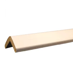 Baguette d'angle arrondi en MDF blanc 28X28mm L.2,44m- Moulure