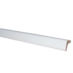 Baguette d'angle arrondi en MDF blanc 28X28mm L.2,44m- Moulure