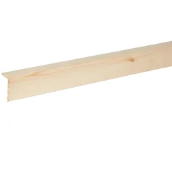 Baguette d'angle arrondie pin 27 x 45 mm L.2,4 m- Moulure