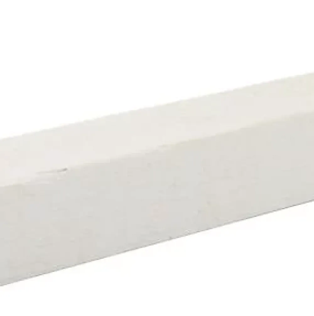 Baguette d'angle brut de sciage blanc 250 x 27,5 cm- Lambris Mural