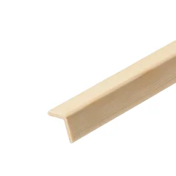 Baguette d'angle rabotée pin 27 x 27 mm L.2,4 m- Moulure