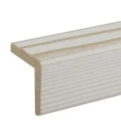 Lambris Mural<Baguette d'angle réssuyé blanc 250 x 27,5 cm