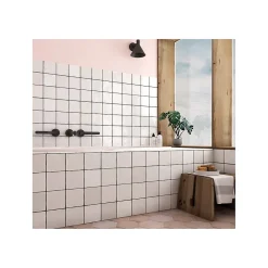 Gioia Materia Baguette de finition pour Carrelage mural faïence effet zellige LA RIVIERA Bullnose Jolly 20x1.2 cm boîte de 0.024 ml / pas m2 B- Faïence Unie|Faïence Pour Douche
