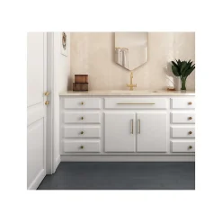 Gioia Materia Baguette de finition pour Carrelage mural faïence effet zellige LA RIVIERA Bullnose Jolly 20x1.2 cm boîte de 0.024 ml / pas m2 W- Faïence Unie