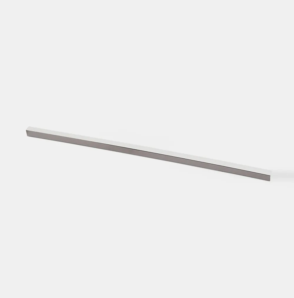 GoodHome Plinthe De Cuisine<Baguette pour plinthe Caraway acier brossé 2.4 m