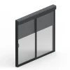Baie Vitrée Coulissante<Baie coulissante en aluminium gris avec volet roulant filaire l.180 x H.215 cm Uw=2