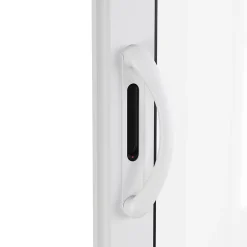 GoodHome Baie Vitrée Coulissante<Baie vitrée coulissante alu + volet roulant électrique blanc - l.240 x h.215 cm - Uw 1,7