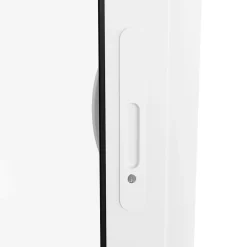 GoodHome Baie Vitrée Coulissante<Baie vitrée coulissante alu + volet roulant électrique blanc - l.240 x h.215 cm - Uw 1,7