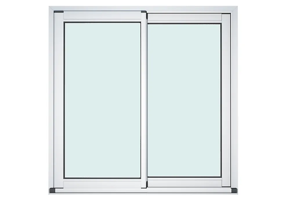 GoodHome Baie Vitrée Coulissante<Baie vitrée coulissante alu blanc - l.240 x h.200 cm - Uw 1,7