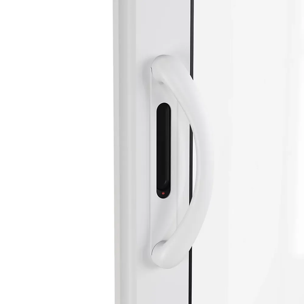 GoodHome Baie Vitrée Coulissante<Baie vitrée coulissante alu blanc - l.240 x h.200 cm - Uw 1,7
