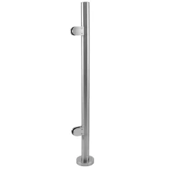 MonsterShop Balustrade en Acier extrémité 110cm de Hauteur- Garde-Corps, Balustrade