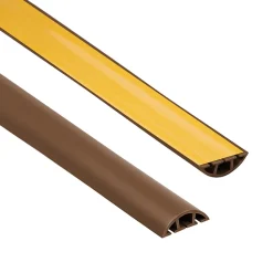 Quest Plinthe Pour Sol En Vinyle Et Pvc<Bande de câble en PVC 10x40mm, 2m Auto-Adhésive, cache-câble, semi-circulaire, bronze