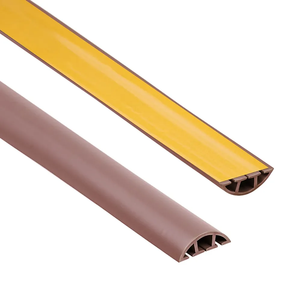 Quest Plinthe Pour Sol En Vinyle Et Pvc<Bande de câble en PVC 10x40mm, 2m Auto-Adhésive, cache-câble, semi-circulaire, bronze