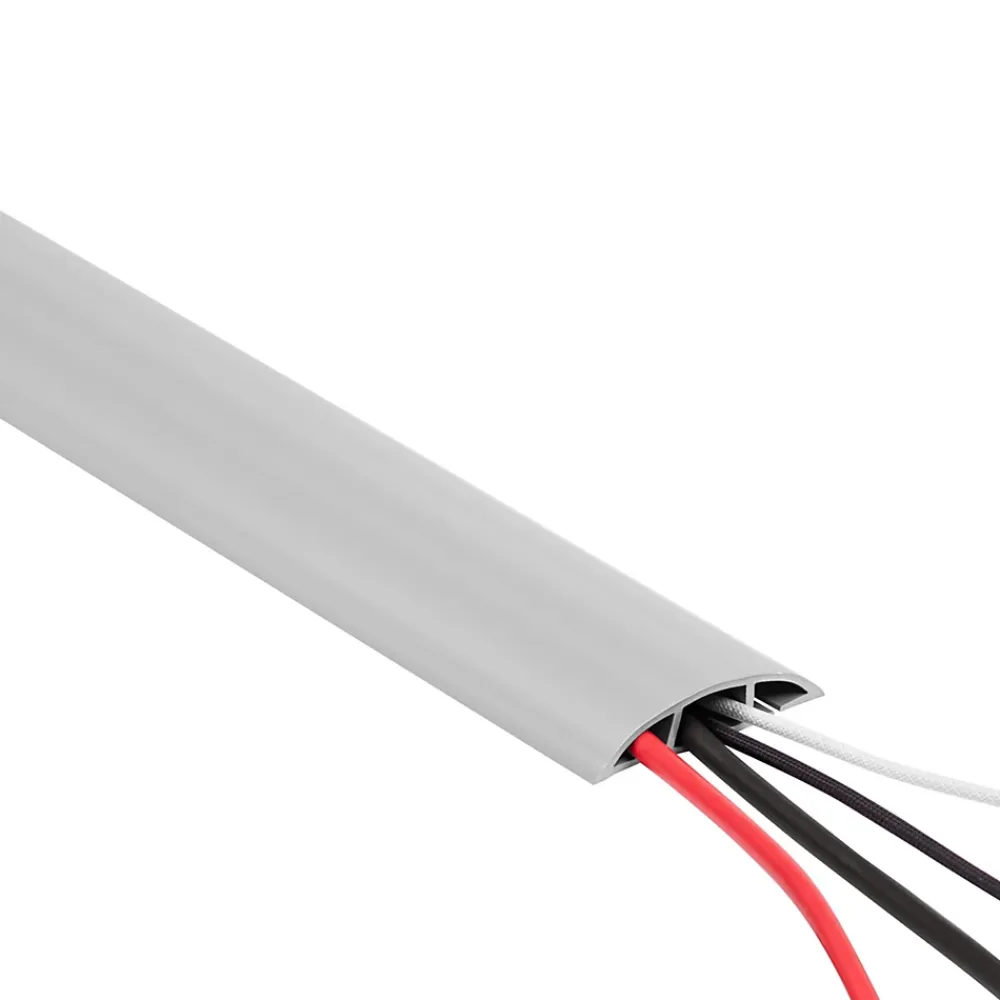 Quest Plinthe Pour Sol En Vinyle Et Pvc<Bande de câble en PVC 10x60mm, 2m Auto-Adhésive, cache-câble, semi-circulaire, blanc