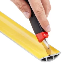 Quest Plinthe Pour Sol En Vinyle Et Pvc<Bande de câble en PVC 10x60mm, 2m Auto-Adhésive, cache-câble, semi-circulaire, blanc