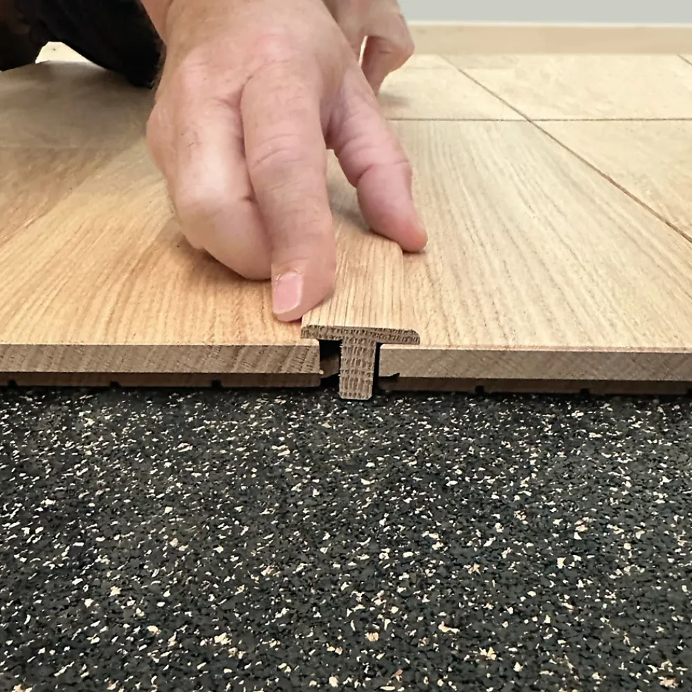Deschaumes Barre de jonction Chêne l. 35mm Long. 2m Parquet Ep. 14mm Brut- Barre De Seuil|Barre De Seuil