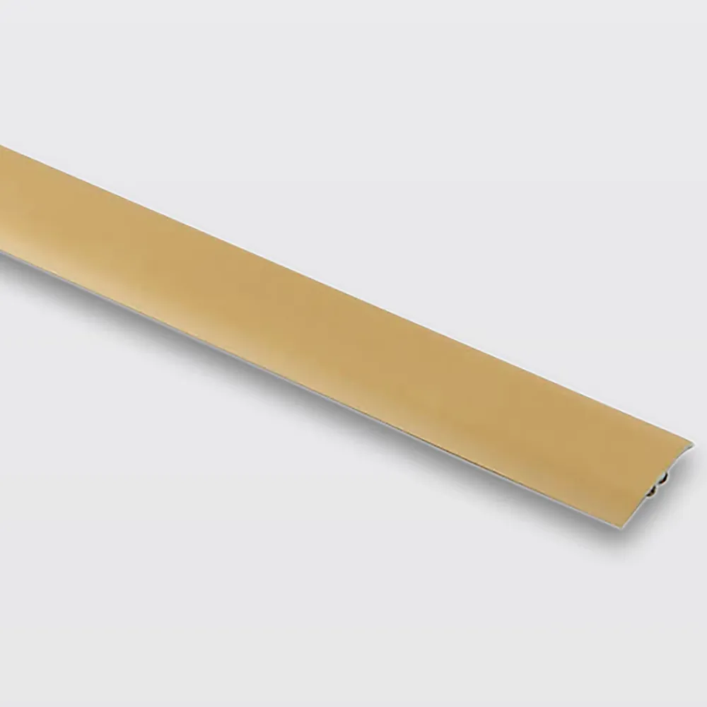 GoodHome Barre de seuil en aluminium décor doré mat 37 x 930 mm- Barre De Seuil|Barre De Seuil
